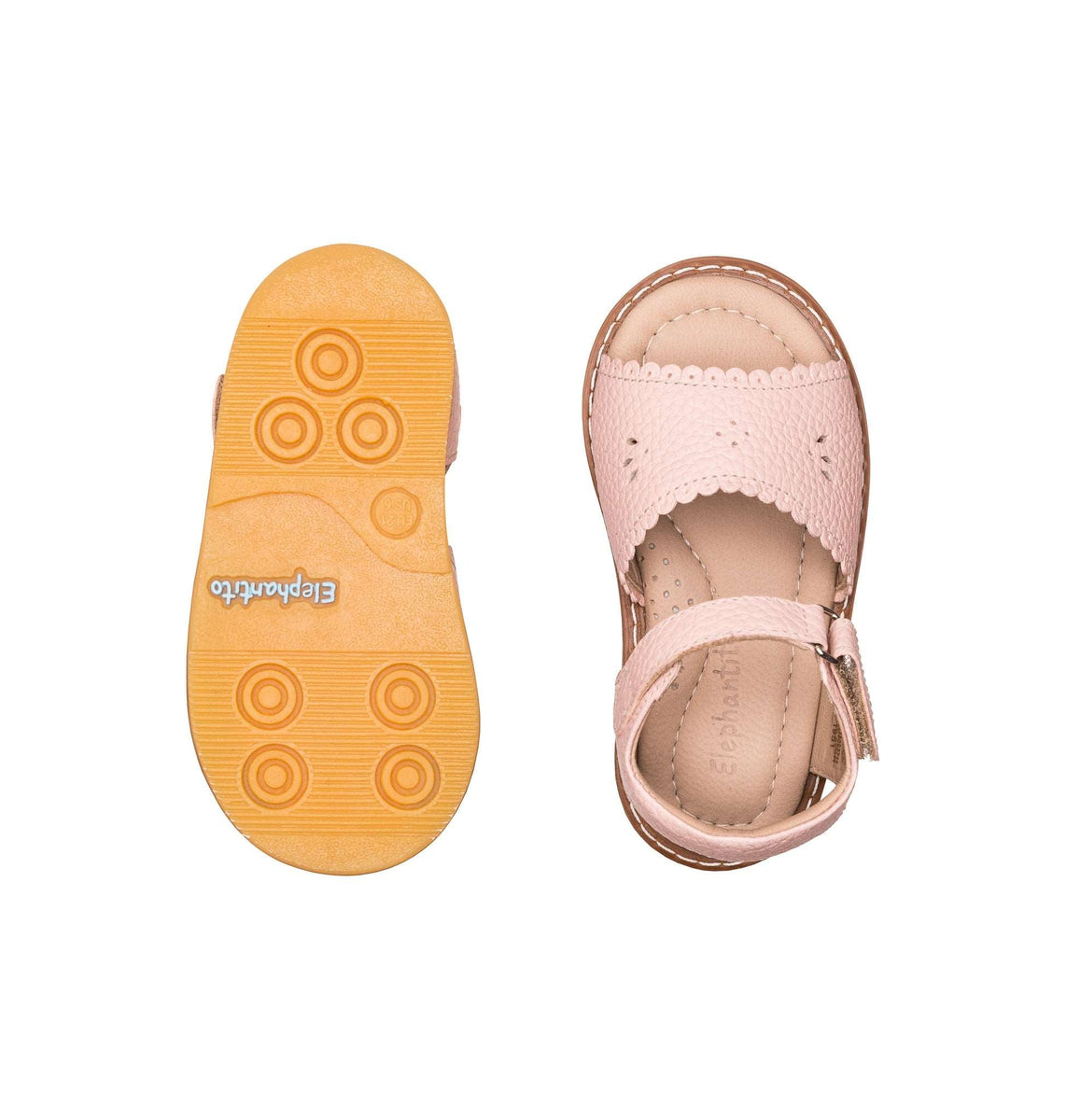Classic Sandal with Scallop Pink– Dondolo