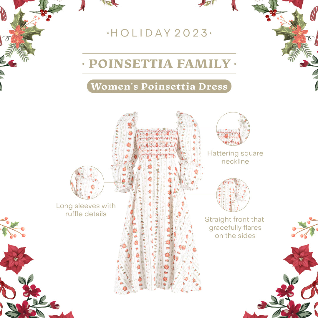 Goldie Dress - Poinsettia Plaid in 2023