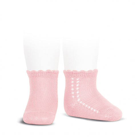 Condor® Crochet Ankle Sock - Light Pink