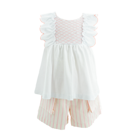 Annie Girl Set - Pink Stripes