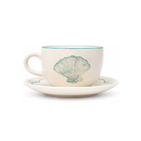 Seaside Teacup and Saucer