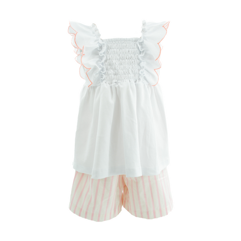 Annie Girl Set - Pink Stripes