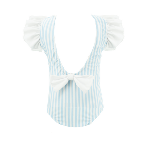 Kate Girl One Piece - Blue Stripes