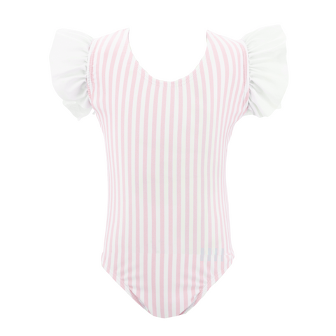 Kate Girl One Piece - Pink Stripes
