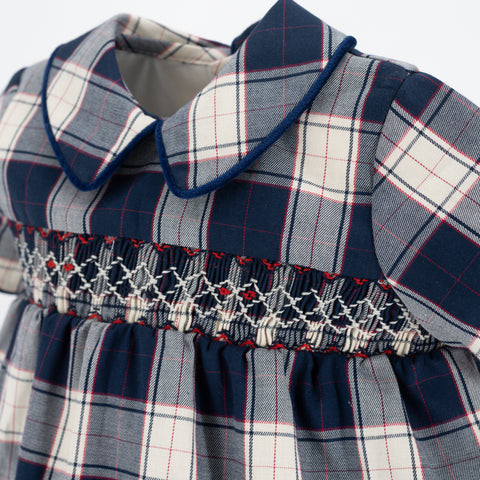 Angelo Boy Bubble - Navy Tartan