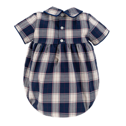 Angelo Boy Bubble - Navy Tartan