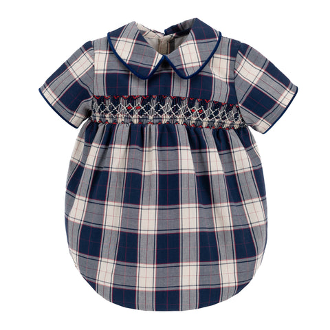 Angelo Boy Bubble - Navy Tartan