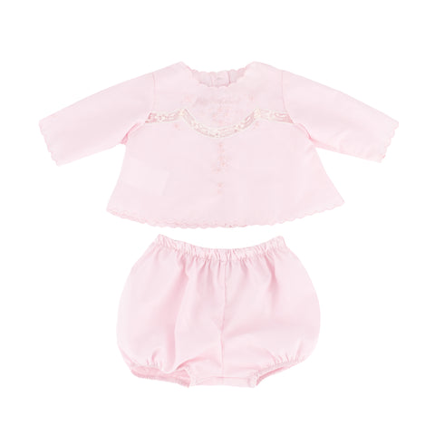 Baby’s First Shirt & Bloomers - Pink