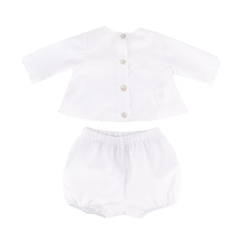 Baby’s First Shirt & Bloomers - White