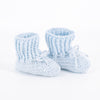 Knit Baby Booties - Light Blue