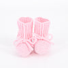 Knit Baby Booties - Pink