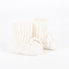 Knit Baby Booties - Ivory