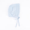 Knit Baby Bonnet - Light Blue