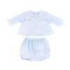 Baby’s First Shirt & Bloomers - Light Blue