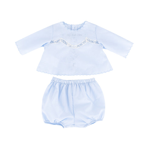 Baby’s First Shirt & Bloomers - Light Blue