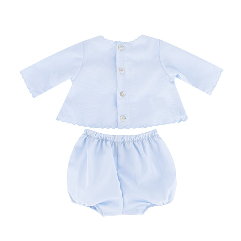 Baby’s First Shirt & Bloomers - Light Blue