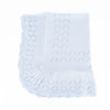 Knit Baby Blanket - Light Blue