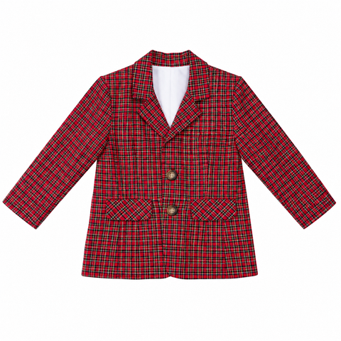 Hayden Boy Blazer - Frosted Tartan