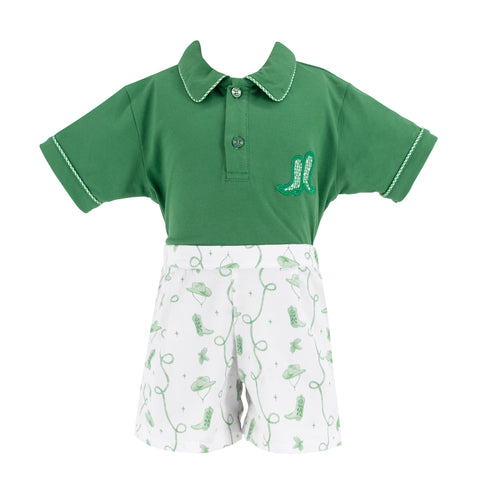 Jackson Boy Polo Set - Holly