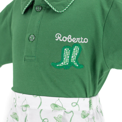 Jackson Boy Polo Set - Holly