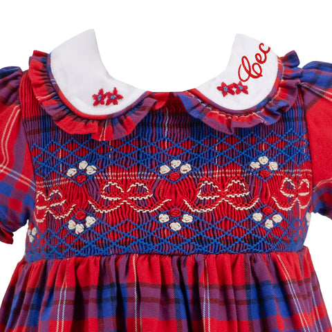 Ariella Girl Dress - Red Plaid