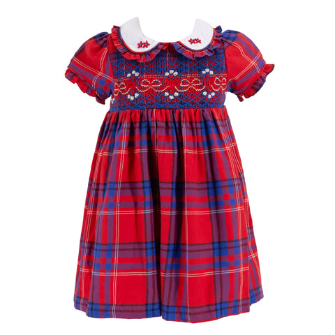 Ariella Girl Dress - Red Plaid