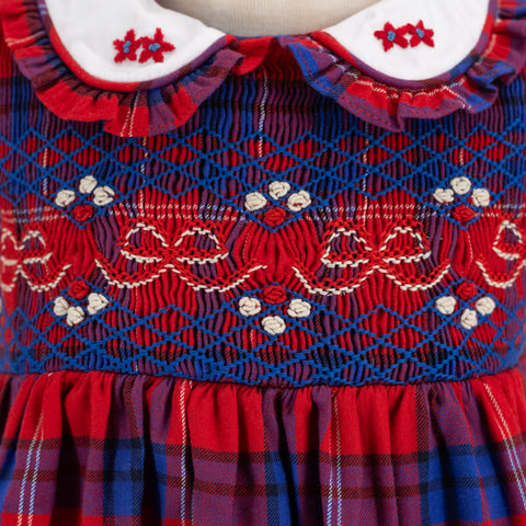 Ariella Girl Dress - Red Plaid