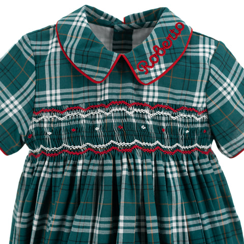Angelo Boy Bubble - Green Tartan