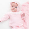 Knit Baby Bonnet - Pink