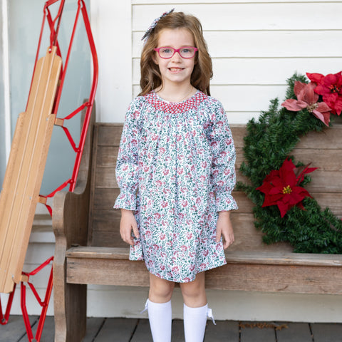 Aspen Girl Dress - Holly Berry