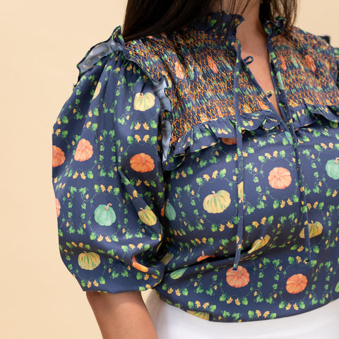 Women’s Lizzie Shirt - Botanical Pumpkin