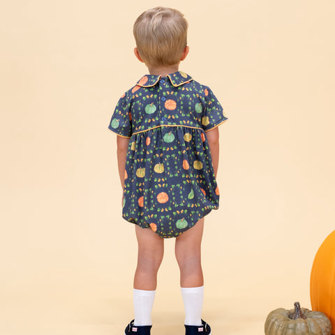 Lucas Boy Bubble - Botanical Pumpkin