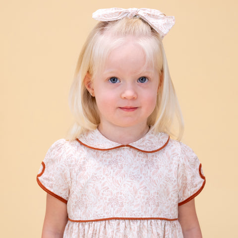 Sarita Girl Dress - Chinoiserie Pumpkin