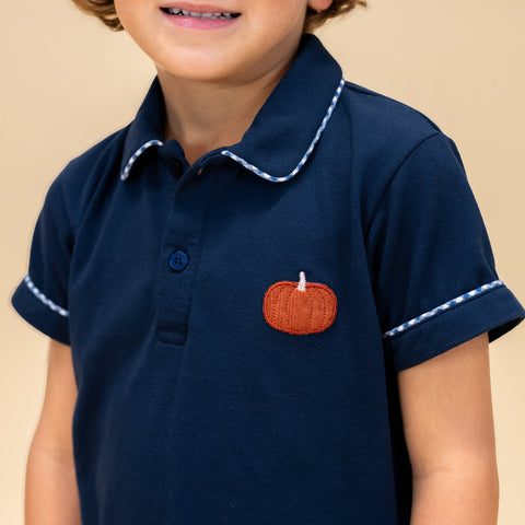 William Boy Polo Set - Classic Gingham Pumpkin