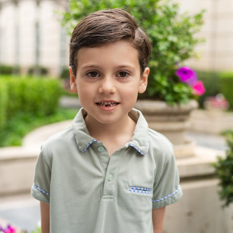 William Boy Polo Set - Blue Gingham