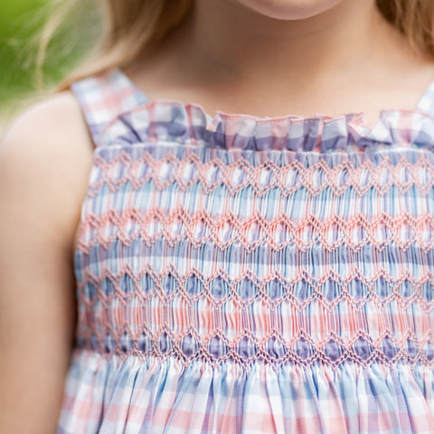 Esme Girl Dress - Spring Sherbet