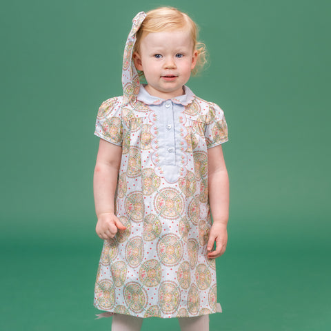 Faith Girl Dress - Blue Nativity