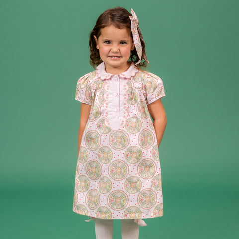 Faith Girl Dress - Pink Nativity
