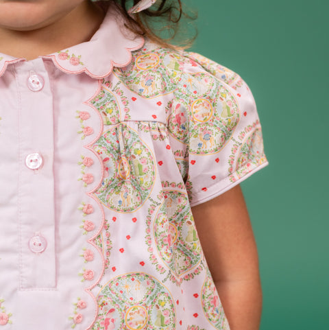 Faith Girl Dress - Pink Nativity