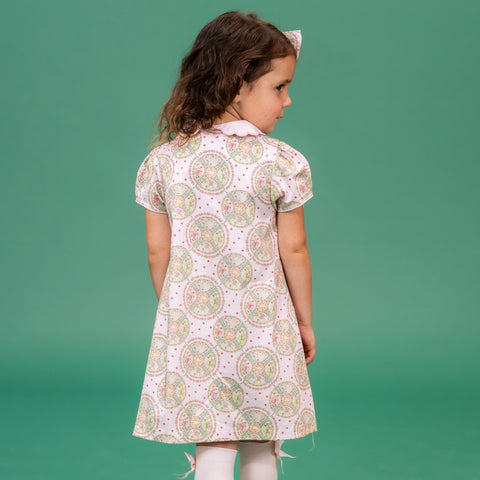 Faith Girl Dress - Pink Nativity