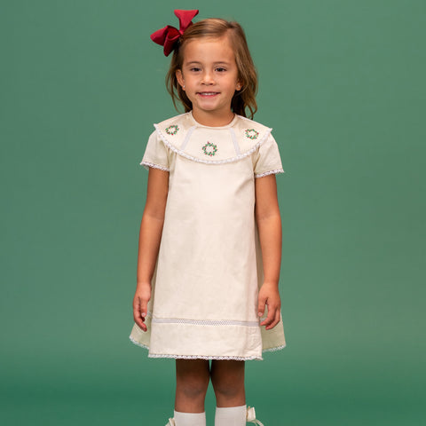 Avery Girl Dress - Cream