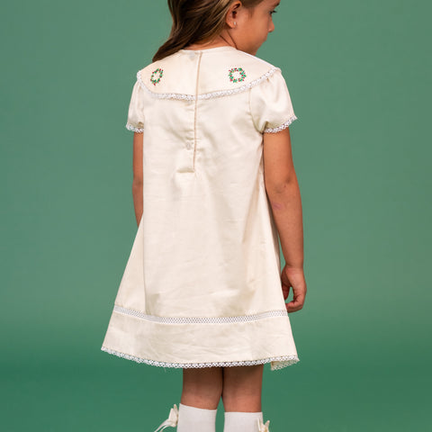 Avery Girl Dress - Cream