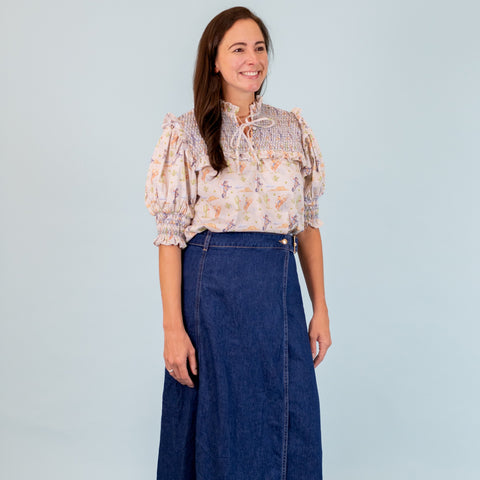 Women’s Lizzie Shirt - Blue Rodeo