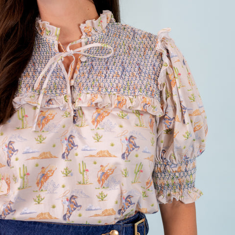 Women’s Lizzie Shirt - Blue Rodeo