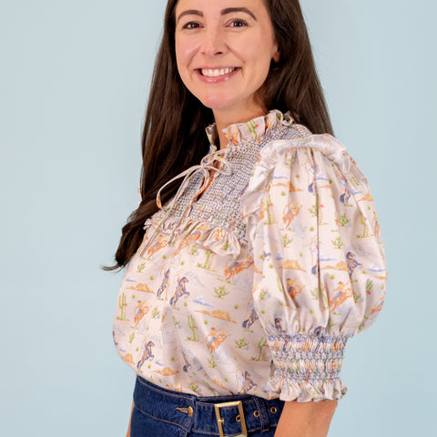 Women’s Lizzie Shirt - Blue Rodeo