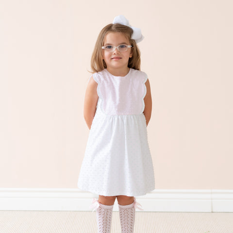 Pipa Girl Dress - White