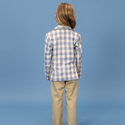 Hayden Boy Blazer - Wool Plaid