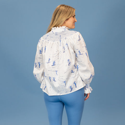 Women’s Louise Shirt - Snowy Slopes