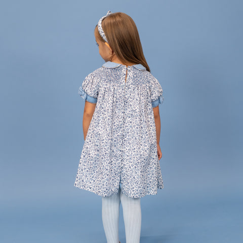 Chloe Girl Dress - Blue Rose