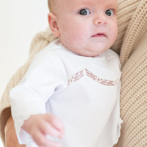 Baby’s First Shirt & Bloomers - White